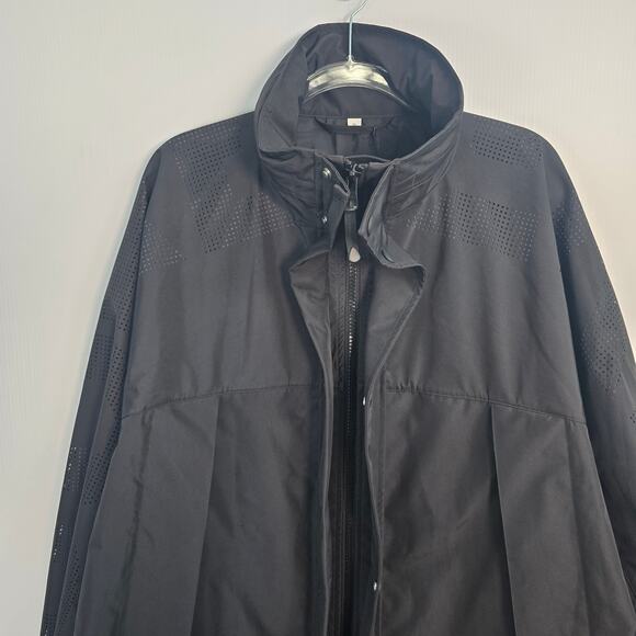 Burberry Men’s Black Perforated Logo Packaway Hood Technical Car Coat XL NWT - Picture 6 of 14